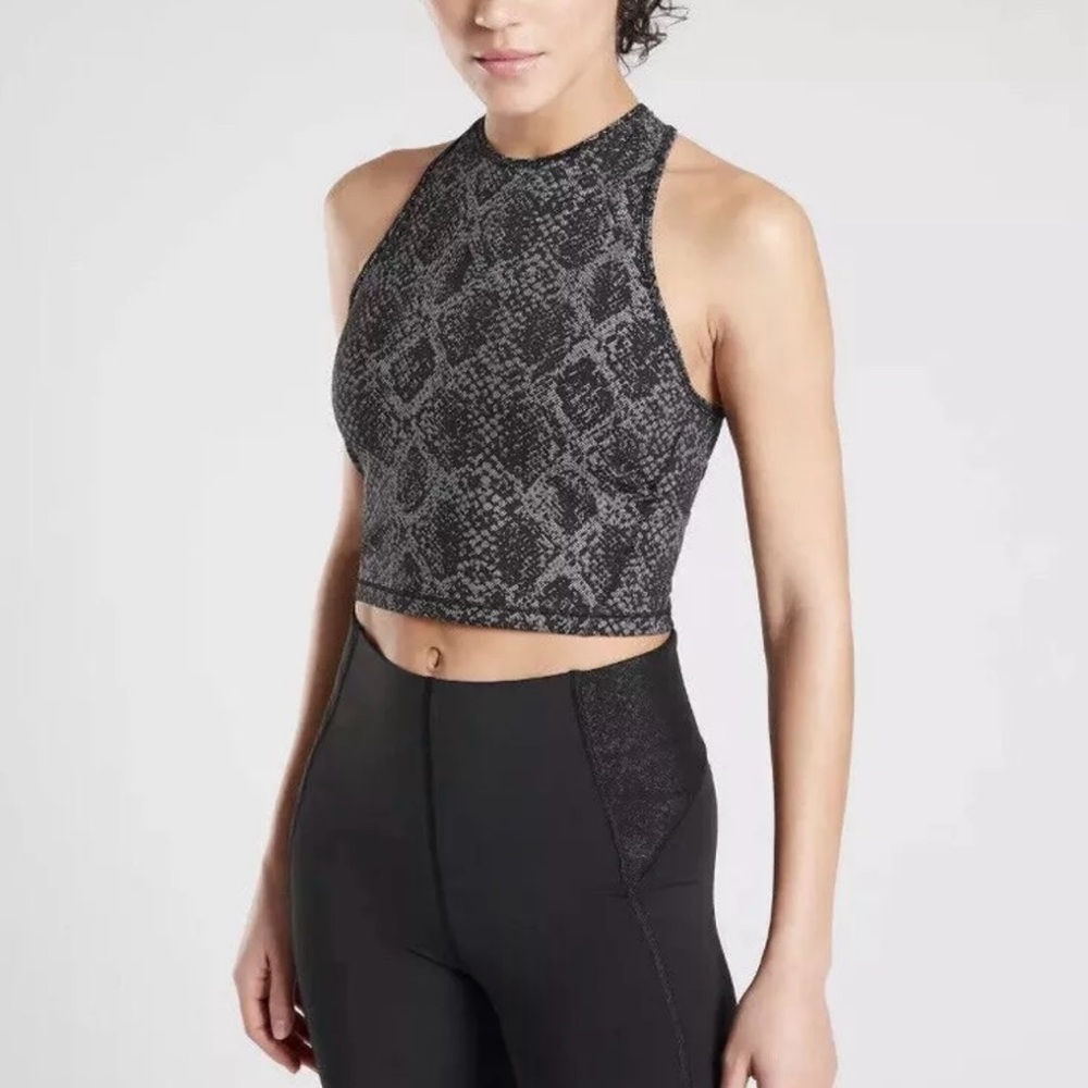 Athleta Viper Midi Tank Size XS Black NWT